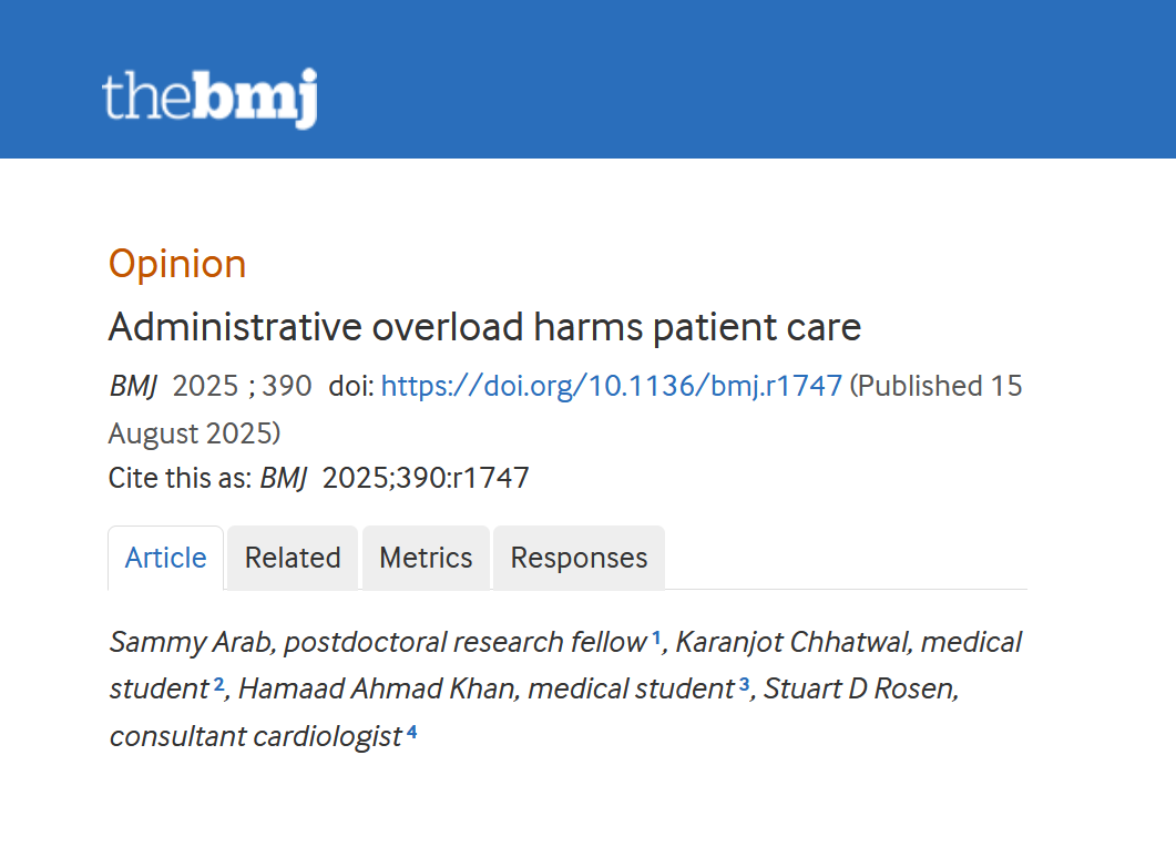 Administrative overload harms patient care